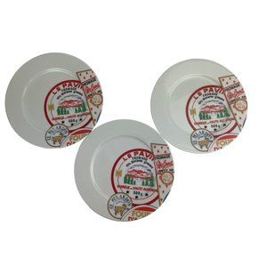 Revol Porcelain Fromages De France 7.5 in Plates Rare D'Auge S'Moyoul Cheese Set